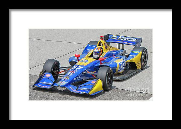 Indy Car Framed Print featuring the photograph Rossi At Road America by Billy Knight