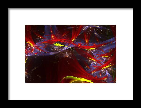 Art Framed Print featuring the digital art Round and Round by Jeff Iverson