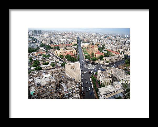 University Framed Print featuring the photograph Roundabout Dj Science College by Rashid