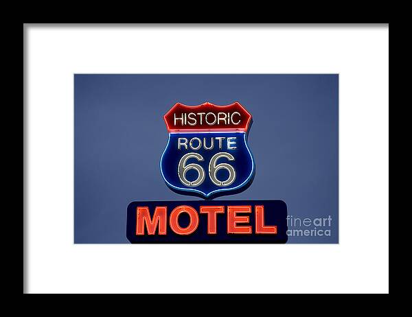 2006 Framed Print featuring the photograph Route 66 Motel by Carol Highsmith