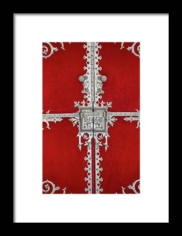 Door Framed Print featuring the photograph Royal Door of Sintra by David Letts