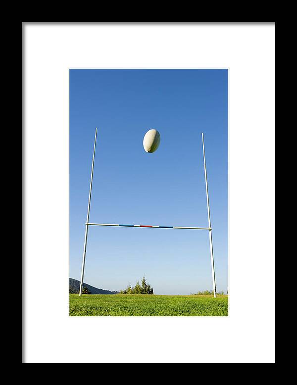 Viewpoint Framed Print featuring the photograph Rugby Goal Scoring by Jupiterimages