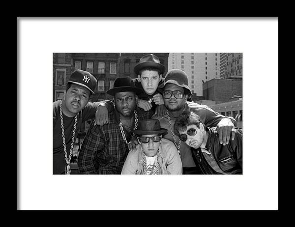 1980-1989 Framed Print featuring the photograph Run-dmc & Beastie Boys by New York Daily News Archive