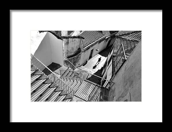 Street Framed Print featuring the photograph Run by J. Pedro Martins