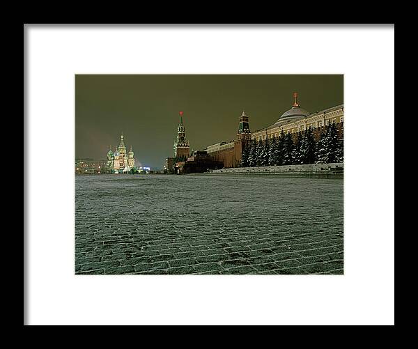 Outdoors Framed Print featuring the photograph Russia, Moscow, Red Square And Kremlin by Hans Neleman