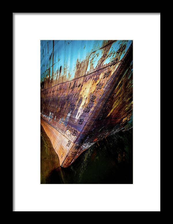 Dan Ballard Framed Print featuring the photograph Rusted Boat by Dan Ballard
