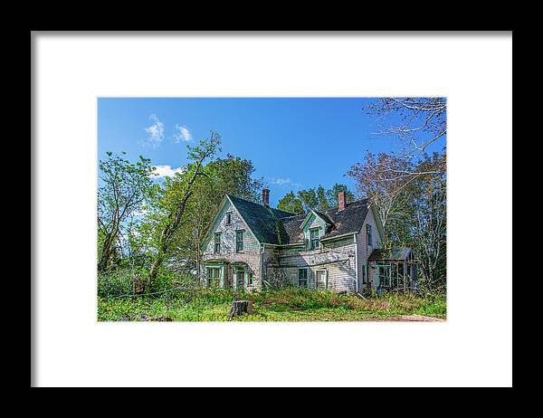 Vernacular Home Framed Print featuring the photograph Rustico Road Abandoned House by Douglas Wielfaert