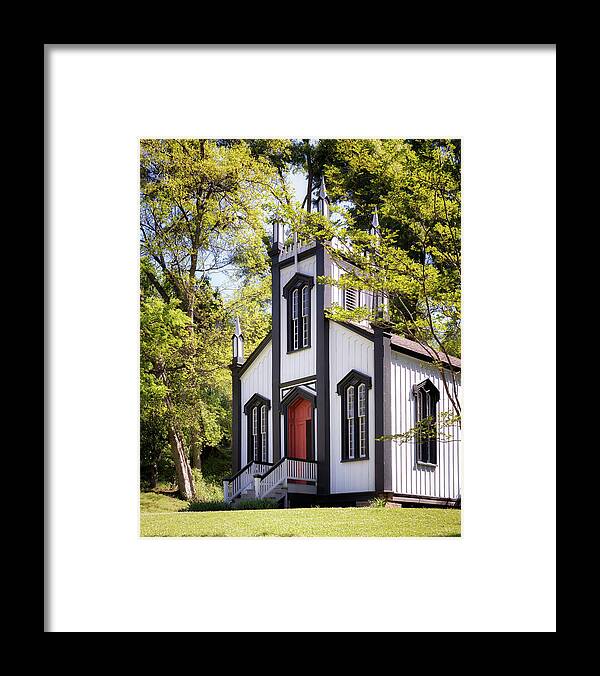 Church Framed Print featuring the photograph Sacred Heart Roman Catholic Church by Susan Rissi Tregoning