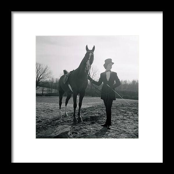 1960-1969 Framed Print featuring the photograph Saddlebred Horse by Francis Miller