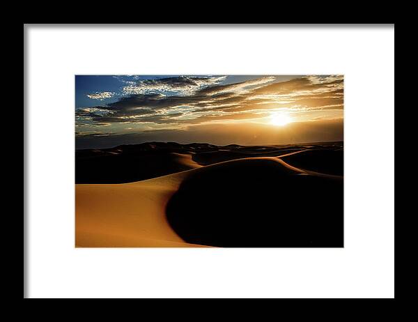 Africa Framed Print featuring the photograph Sahara desert by Robert Grac