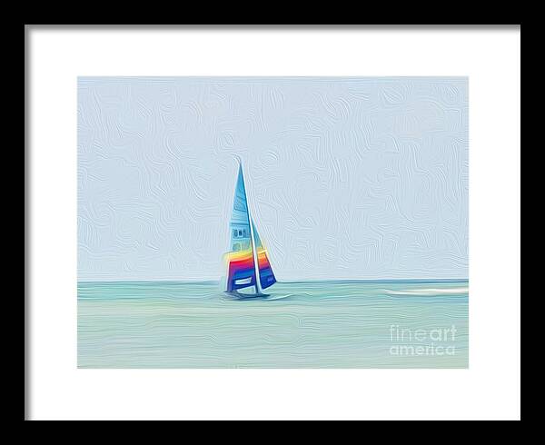 Photography Art Framed Print featuring the photograph Sailing by Carol Riddle