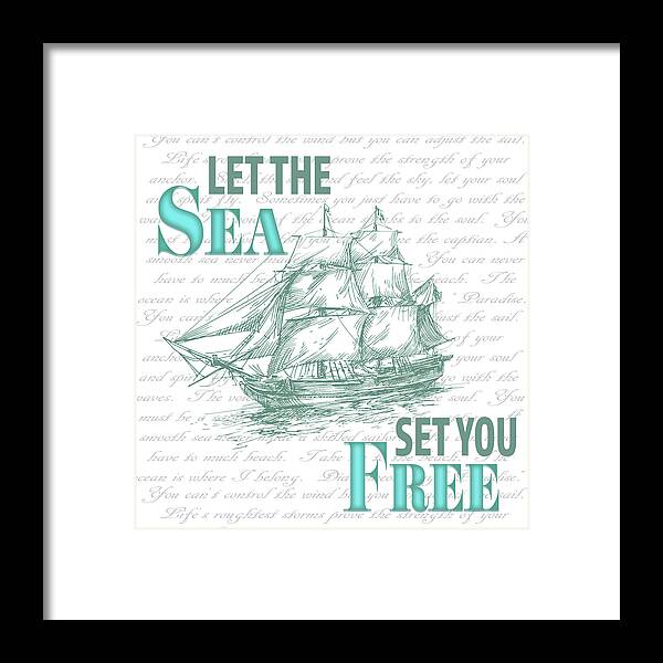 Sailor Away_sign 1 Framed Print featuring the mixed media Sailor Away_sign 1 by Lightboxjournal