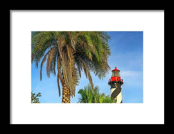 Estock Framed Print featuring the photograph Saint Augustine Lighthouse by Laura Zeid