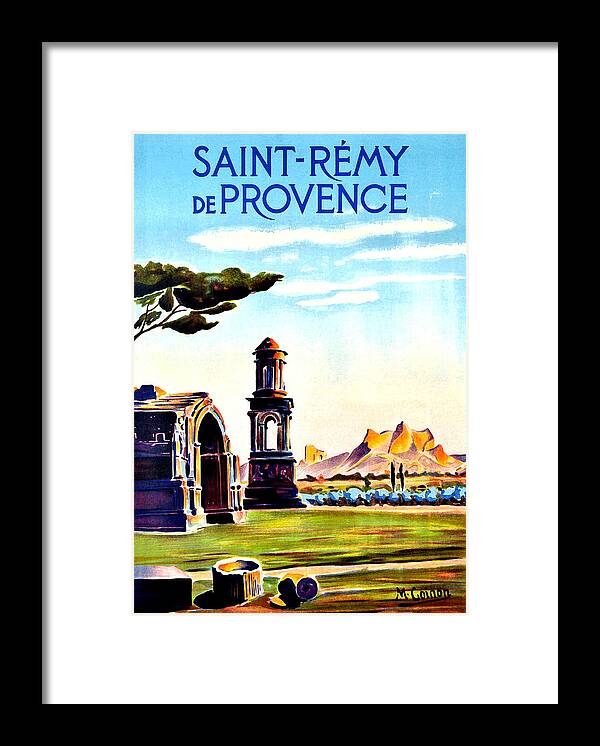 Saint-remy Framed Print featuring the digital art Saint-Remy de Provence by Long Shot