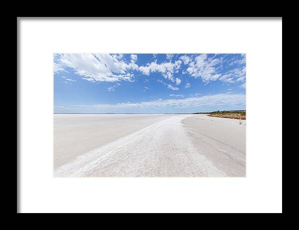 Tranquility Framed Print featuring the photograph Salt Lake At Cummins. South Australia by John White Photos