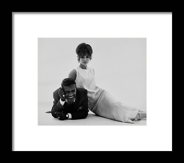 Fashion Framed Print featuring the photograph Sammy Davis Jr and Jean Shrimpton by Bert Stern