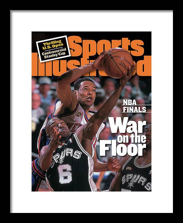Playoffs Framed Print featuring the photograph San Antonio Spurs Avery Johnson, 1999 Nba Finals Sports Illustrated Cover by Sports Illustrated