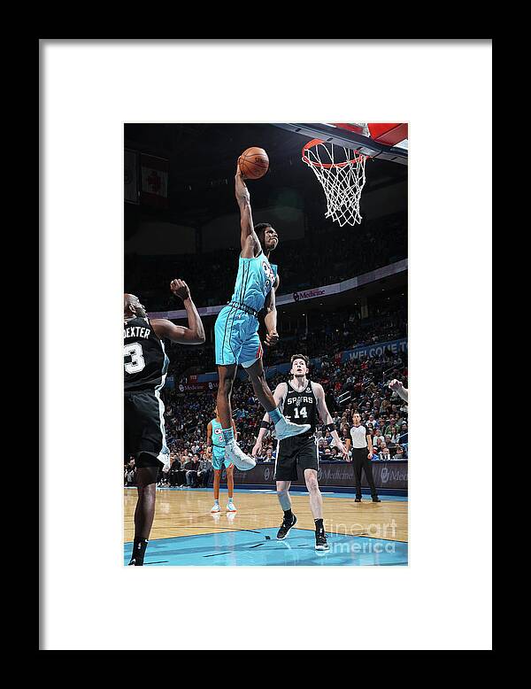 Nba Pro Basketball Framed Print featuring the photograph San Antonio Spurs V Oklahoma City by Zach Beeker