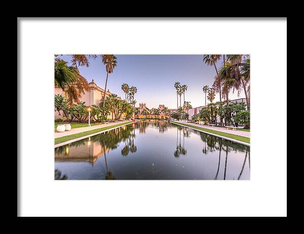 Landscape Framed Print featuring the photograph San Diego, California, Usa Park by Sean Pavone