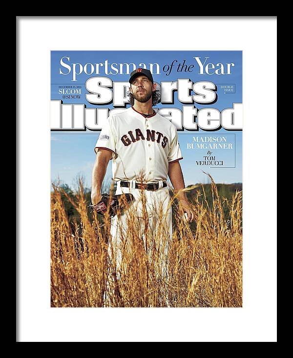 Magazine Cover Framed Print featuring the photograph San Francisco Giants Madison Bumgarner, 2014 Sportsman Of Sports Illustrated Cover by Sports Illustrated