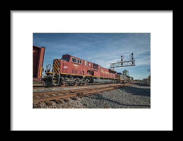 Railroad Framed Print featuring the photograph San Luis - Rio Grande 115 by Jim Pearson