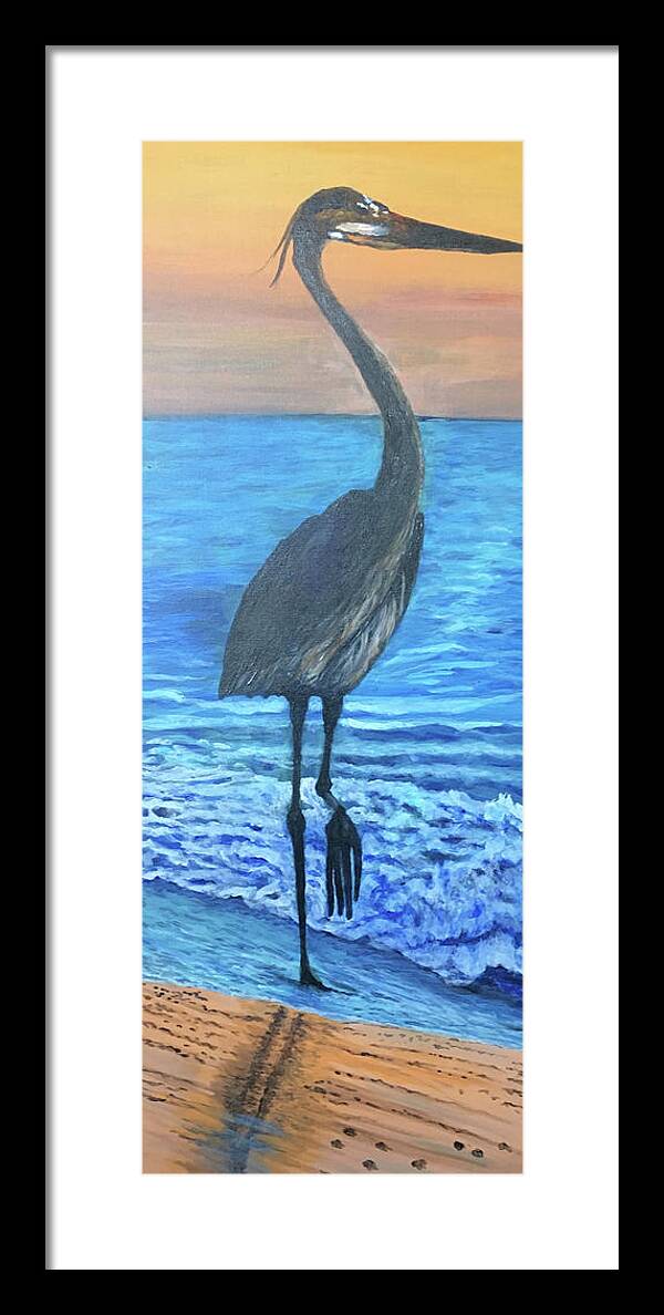Waterfowl Framed Print featuring the painting Sandhill Strut by Toni Willey