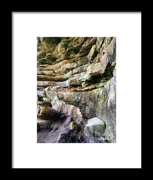 Erosion Framed Print featuring the photograph Sandstone Layers by Phil Perkins