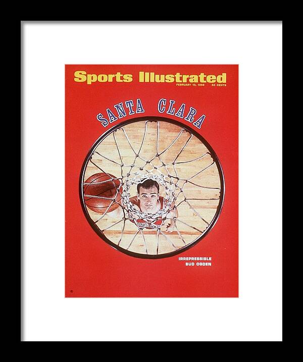 Magazine Cover Framed Print featuring the photograph Santa Clara Bud Ogden Sports Illustrated Cover by Sports Illustrated