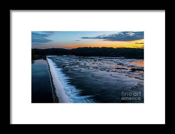 Savannah Rapids Sunrise - Augusta Ga Framed Print featuring the photograph Savannah Rapids Sunrise - Augusta GA by Sanjeev Singhal