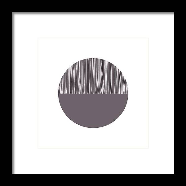 Modern Framed Print featuring the mixed media Scandi Moon 4- Art by Linda Woods by Linda Woods