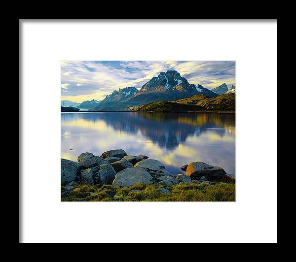 Photograph Framed Print featuring the photograph Scenic View Of The Grand Paine In Late by Panoramic Images