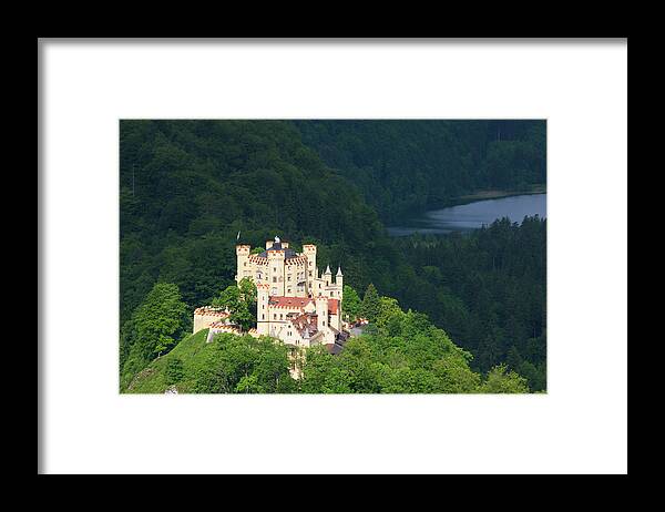 Standing Water Framed Print featuring the photograph Schloss Hohenschwangau, Bavaria, Germany by Laurie Noble