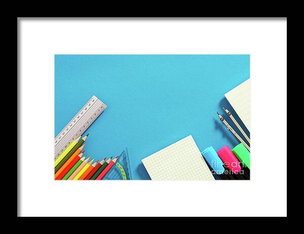 Accessory Framed Print featuring the photograph School Supplies by Wladimir Bulgar/science Photo Library