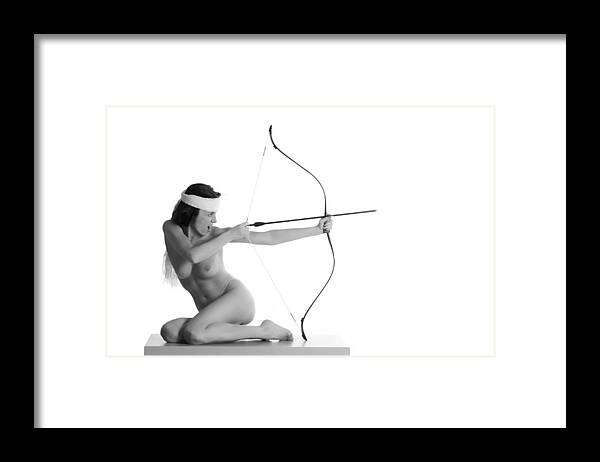 Fine_art_nude Framed Print featuring the photograph Schütze (archer) by Stephan Wolf