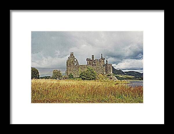 Scotland. Loch Awe Framed Print featuring the photograph SCOTLAND. Loch Awe. Kilchurn Castle. by Lachlan Main