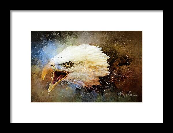 Bald Eagle Framed Print featuring the photograph Screaming Eagle by Randall Allen