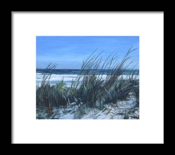 Acrylic Framed Print featuring the painting Sea Breeze by Paula Pagliughi