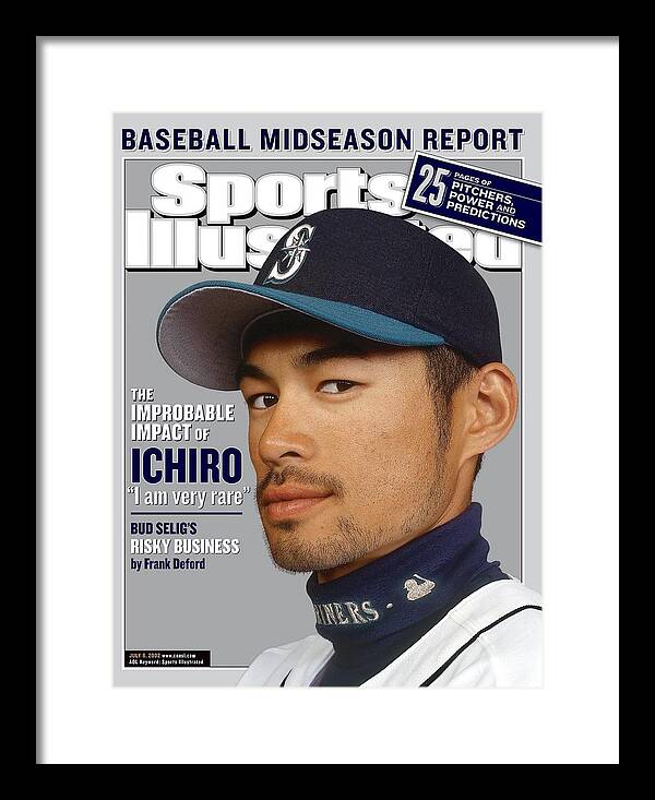 Magazine Cover Framed Print featuring the photograph Seattle Mariners Ichiro Suzuki Sports Illustrated Cover by Sports Illustrated
