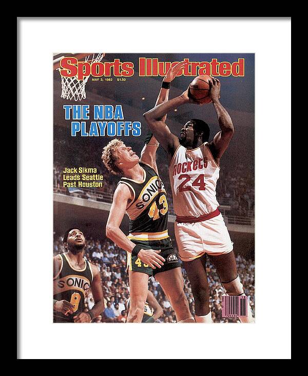 Playoffs Framed Print featuring the photograph Seattle Supersonics Jack Sikma, 1982 Nba Western Conference Sports Illustrated Cover by Sports Illustrated