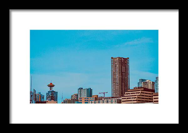  Framed Print featuring the photograph Seattle by Xiaoyang Liu