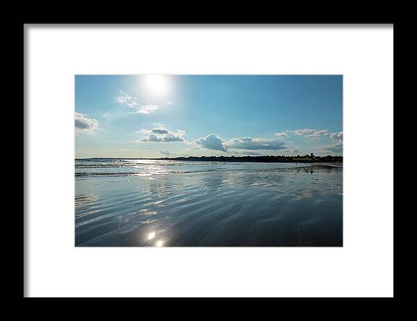 Newport Framed Print featuring the photograph Second Beach Sand Patterns Middleton Newport RI Rhode Island by Toby McGuire