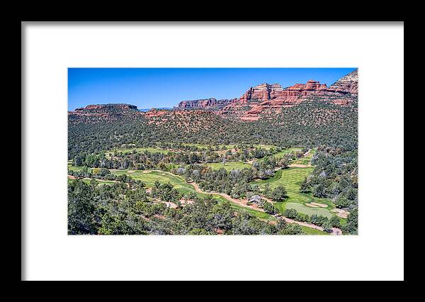 Sky Framed Print featuring the photograph Sedona Golf Course Seven Canyons by Anthony Giammarino