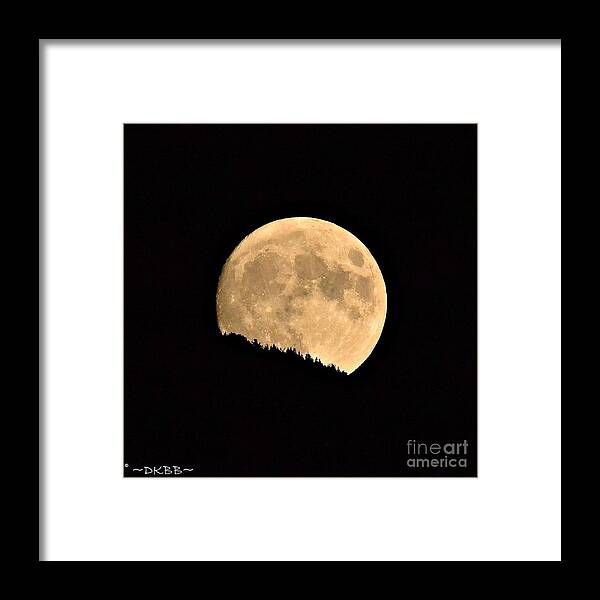 Moon Framed Print featuring the photograph September Moonrise by Dorrene BrownButterfield