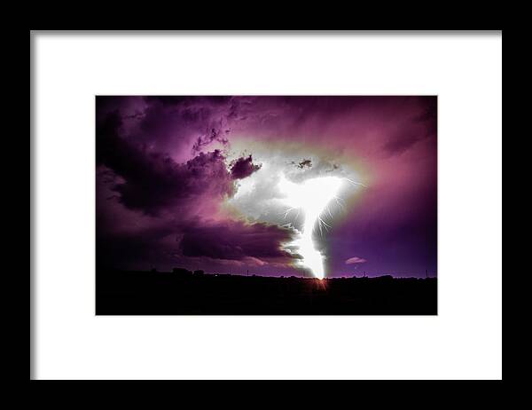 Nebraskasc Framed Print featuring the photograph September Thunderstorm 009 by NebraskaSC