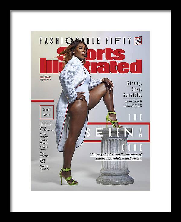 Tennis Framed Print featuring the photograph Serena Williams Sports Illustrated Cover by Sports Illustrated