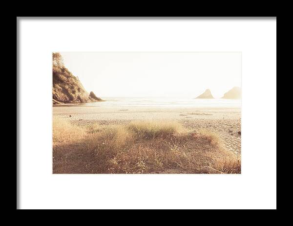 Seashore Framed Print featuring the photograph Serene Moment by Bonnie Bruno