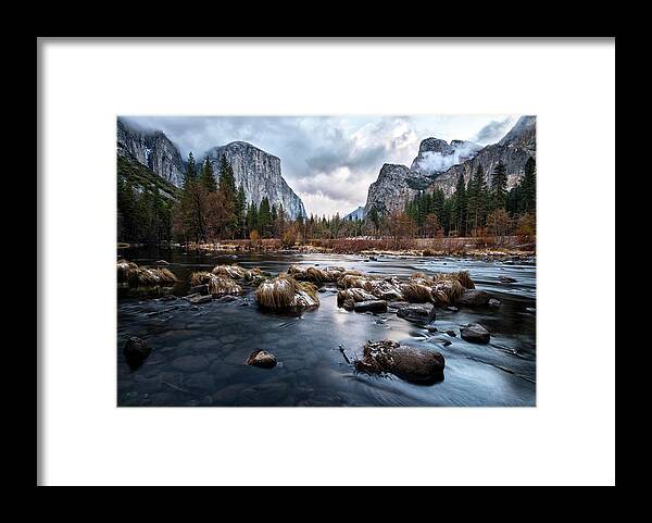 Valley Framed Print featuring the photograph Serene Scene at Valley View by David Soldano