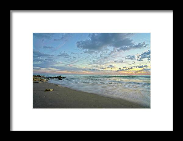 Seascape Framed Print featuring the photograph Serene Seascape 2 by Steve DaPonte