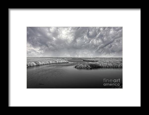 Landscape Framed Print featuring the photograph Serenity Before The Storm by DB Hayes