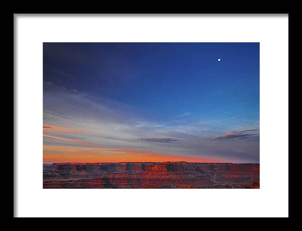 Aspens Framed Print featuring the photograph Setting Moon II by Johnny Boyd